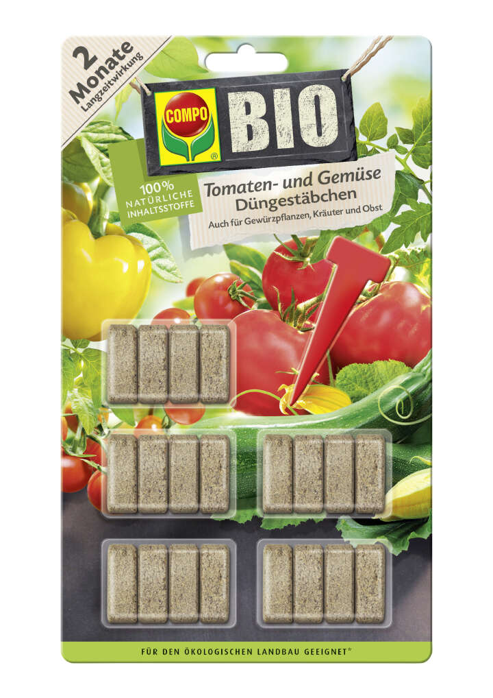 COMPO BIO Tomaten- und Gemüse Düngestäbchen